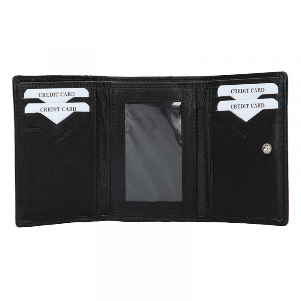Dámská kožená peněženka Lagen Leonas - černá