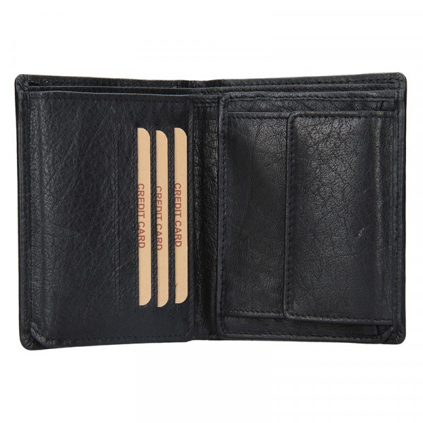 Pánská kožená peněženka Lagen Magnusen - černá
