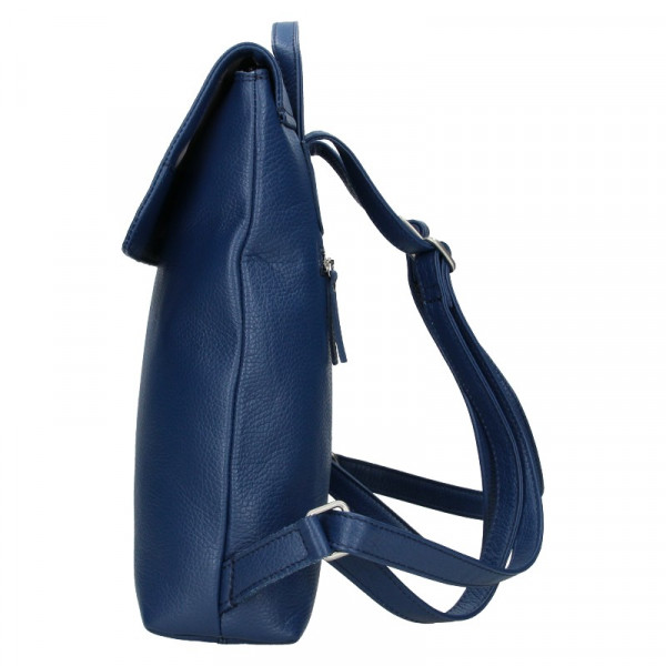 Dámský kožený batoh Daag Mikaela - modrá