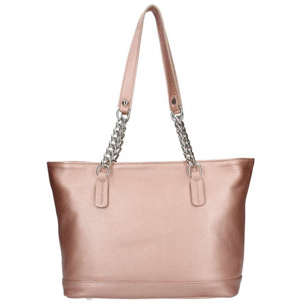 Dámská kožená kabelka Facebag Marika - růžová
