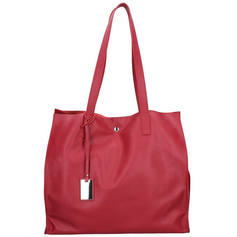 Dámská kožená kabelka Facebag Karolína - červená.