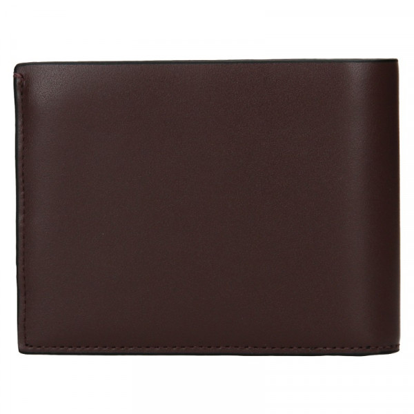 Pánská kožená peněženka Calvin Klein Ferian - tmavě hnědá