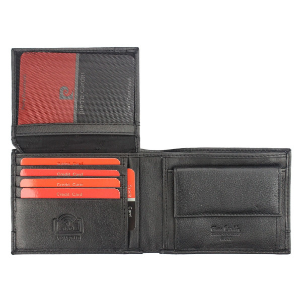 Pánská kožená peněženka Pierre Cardin Bernard - tmavě hnědá
