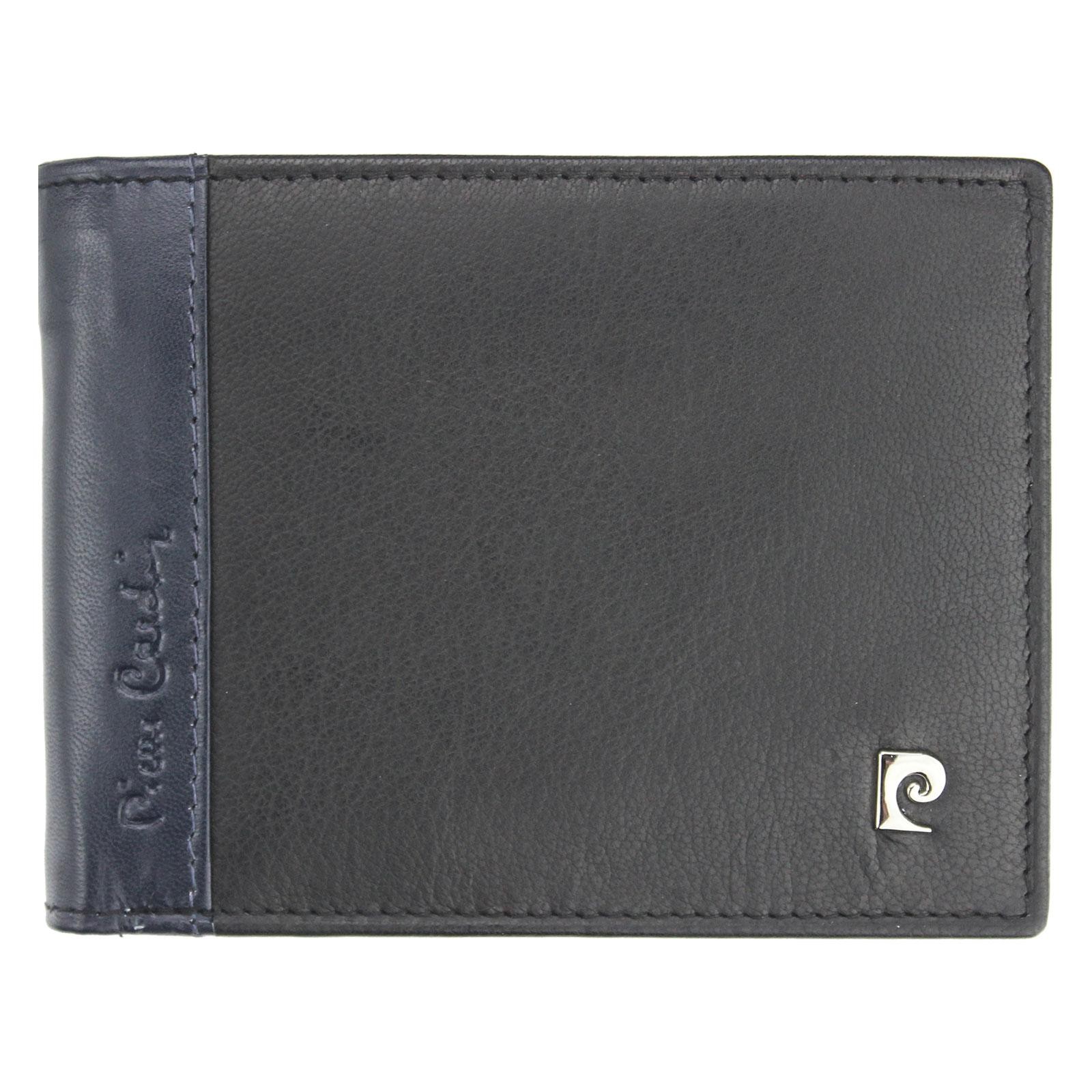 Pánská kožená peněženka Pierre Cardin Milane - modro-černá