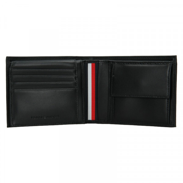 Pánská kožená peněženka Tommy Hilfiger Elling - černá