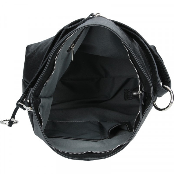 Dámská kožená kabelka Facebag Rachel - černá
