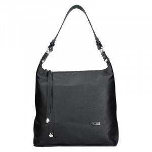 Dámská kožená kabelka Facebag Fionna - černá