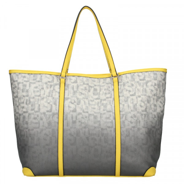 Dámská kabelka Sisley Radka - šedo-žlutá