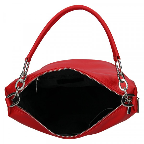 Dámská kožená kabelka Facebag Talma - červená
