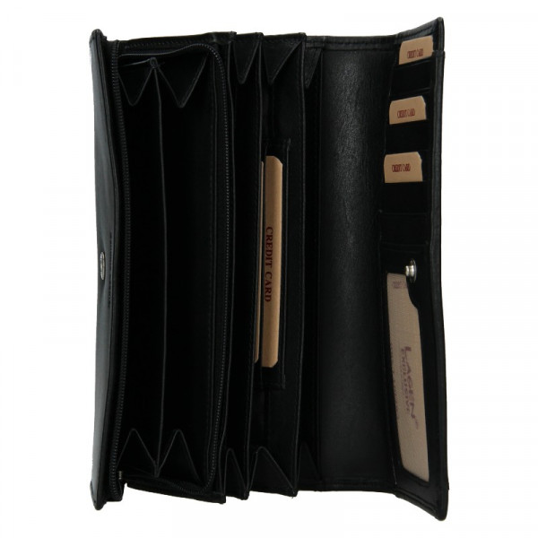 Dámská kožená peněženka Lagen Barbora - černá