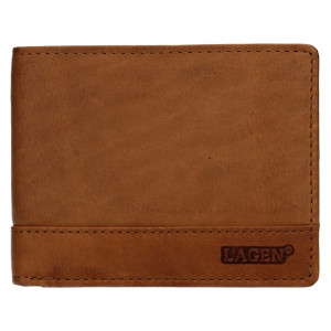 Pánská kožená peněženka Lagen Pavelo - hnědá