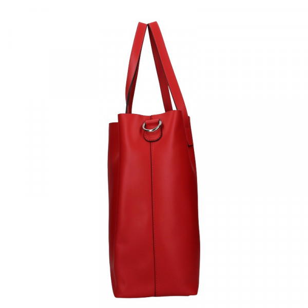 Dámská kožená kabelka Unidax Ninna - červená