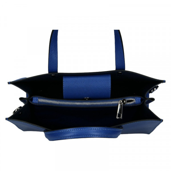 Dámská kožená kabelka Unidax Monarch - modrá