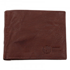 Pánská kožená peněženka SendiDesign SNW6946 - tmavě hnědá