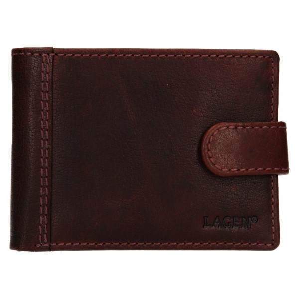Pánská kožená peněženka Lagen Prean - světle hnědá