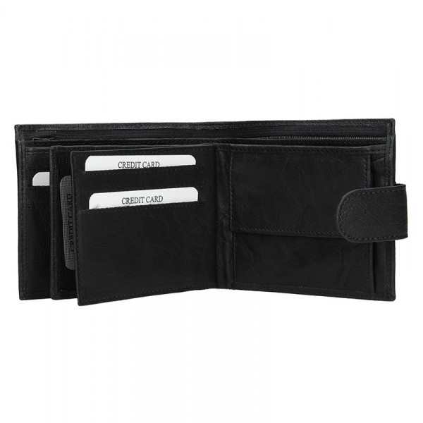 Pánská kožená peněženka SendiDesign SNW6947 - černá