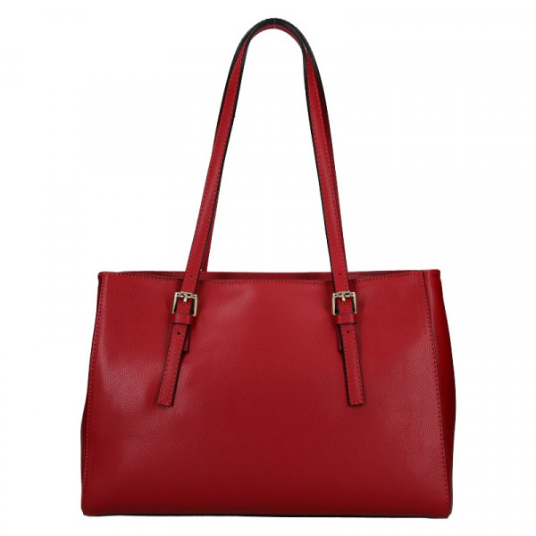 Dámská kožená kabelka Marina Galanti Chiara - červená