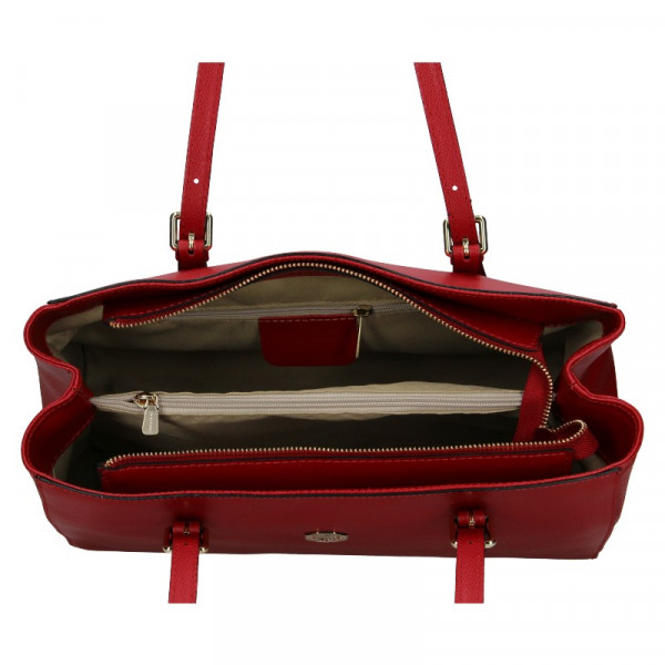 Dámská kožená kabelka Marina Galanti Chiara - červená