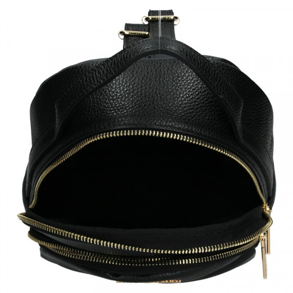 Dámský kožený batoh Marina Galanti Paole - černá