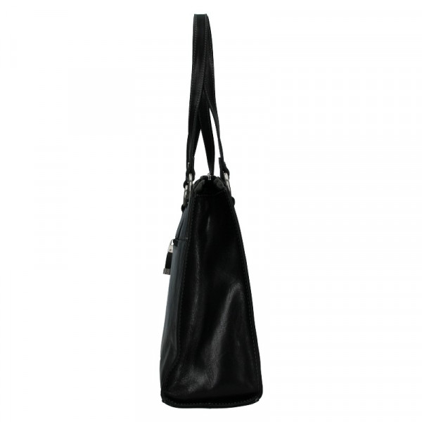 Elegantní dámská kožená kabelka Katana Jarusk - černá