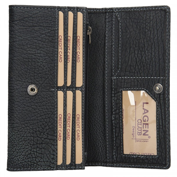 Dámská kožená peněženka Lagen Lussy - černá