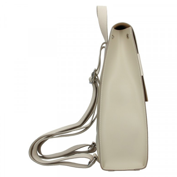Dámský kožený batoh Facebag Apolens - béžová