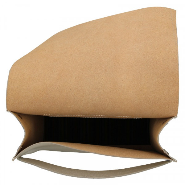 Dámský kožený batoh Facebag Apolens - béžová