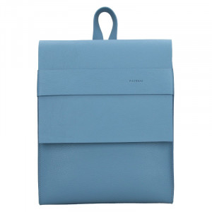 Dámský kožený batoh Facebag Apolens - světle modrá