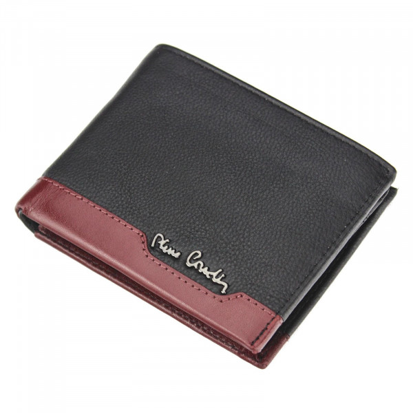 Pánská kožená peněženka Pierre Cardin Jack - černo-červená
