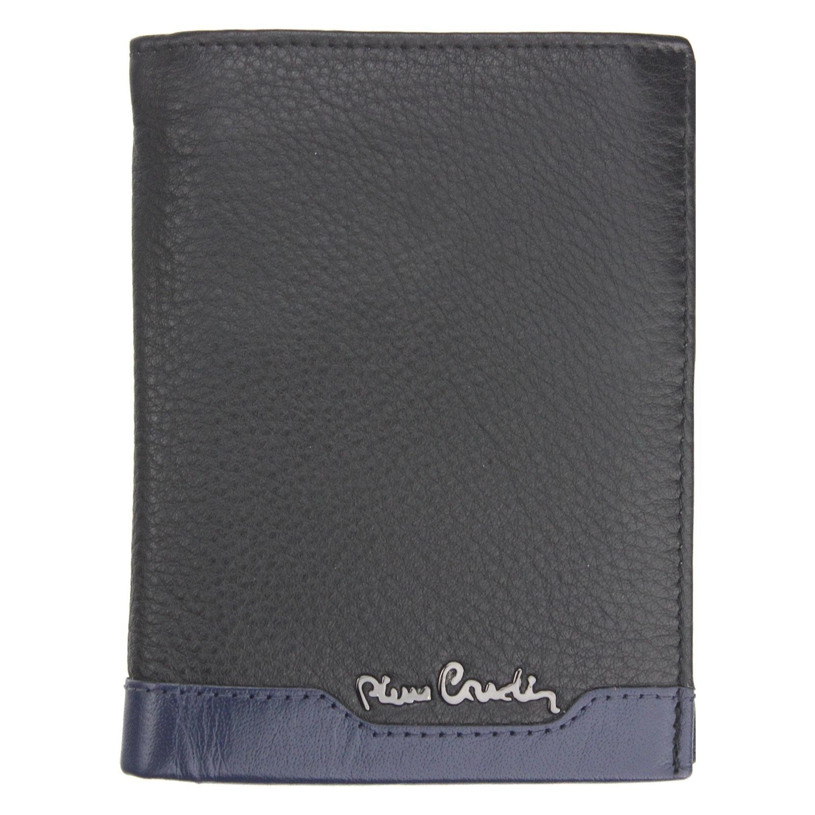 Pánská kožená peněženka Pierre Cardin Joe - černo-modrá
