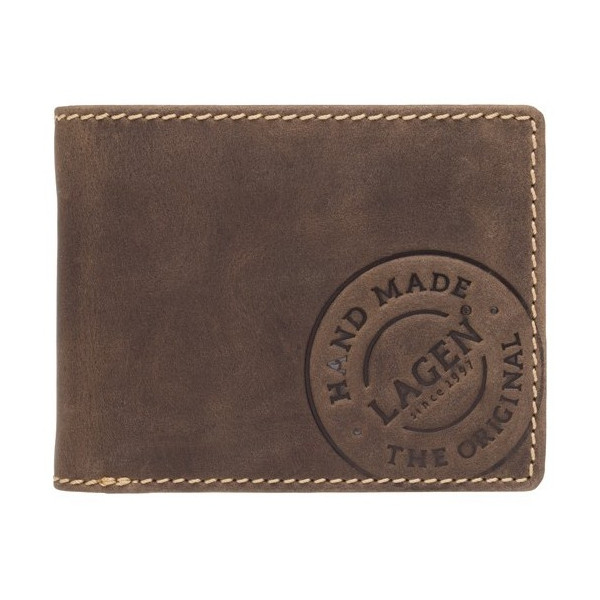 Pánská kožená peněženka Lagen Theodor - hnědá