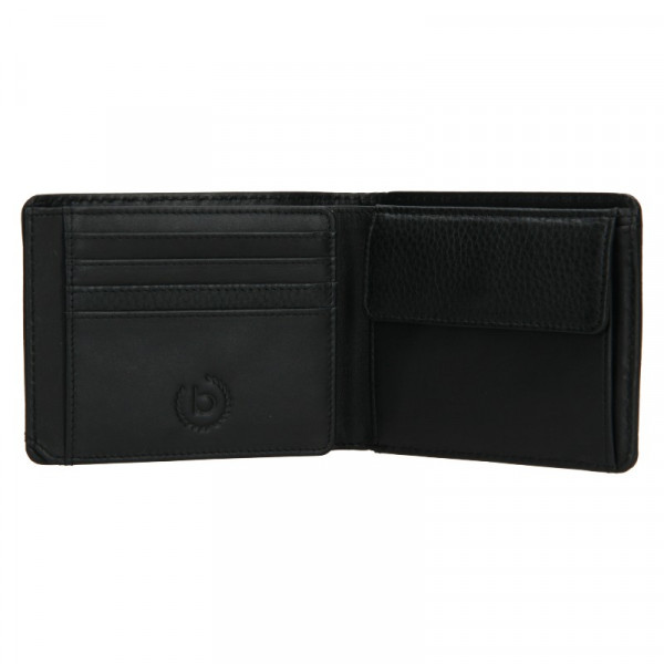 Pánská kožená peněženka Bugatti Alben - černá