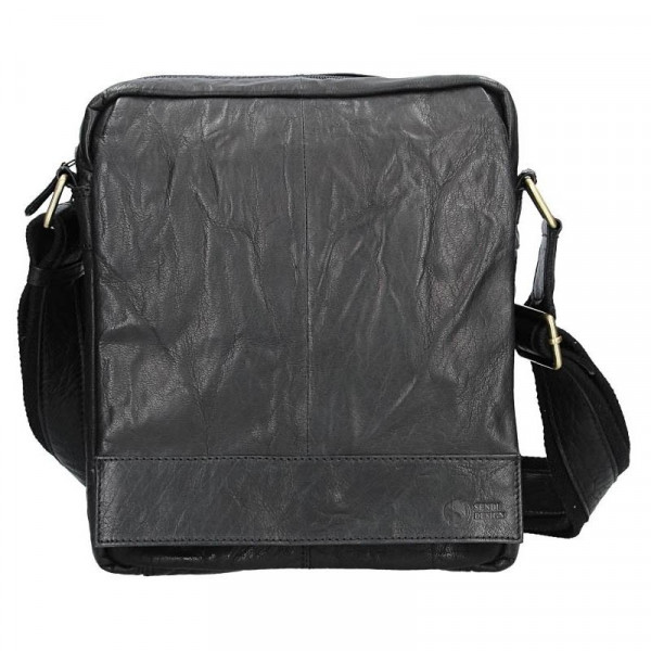 Pánská kožená taška přes rameno SendiDesign Vincent - černá