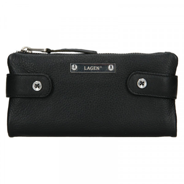 Dámská kožená peněženka Lagen Monica - černá