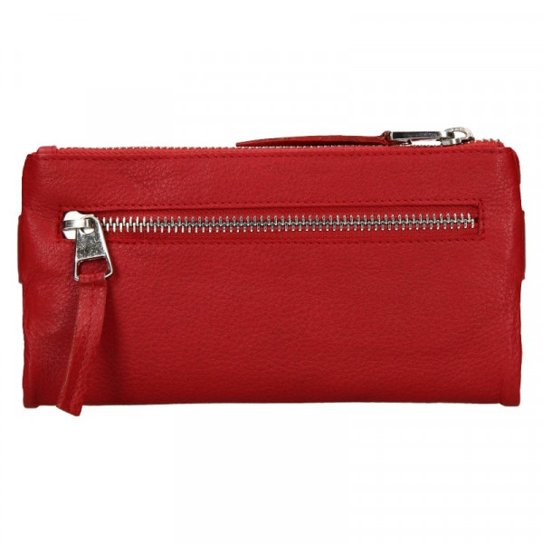 Dámská kožená peněženka Lagen Monica - červená