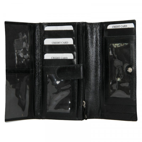 Dámská kožená peněženka Lagen Vera - černá