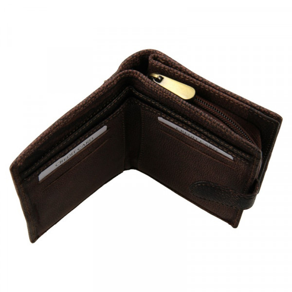 Dámská kožená peněženka Lagen Bronia - hnědá