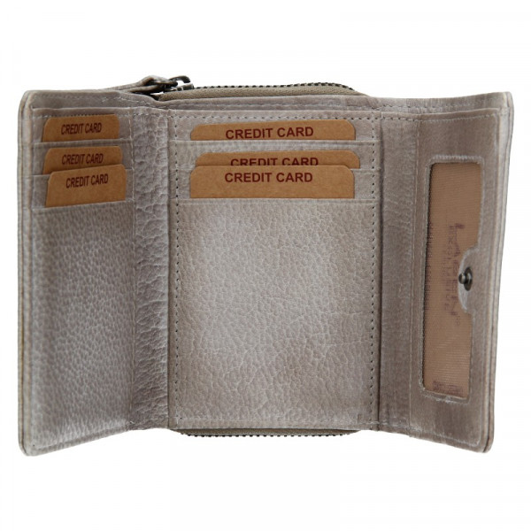 Dámská kožená peněženka Lagen Viola - taupe