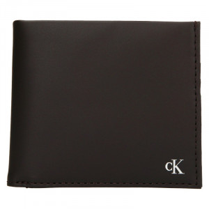 Pánská kožená peněženka Calvin Klein Bill - hnědá