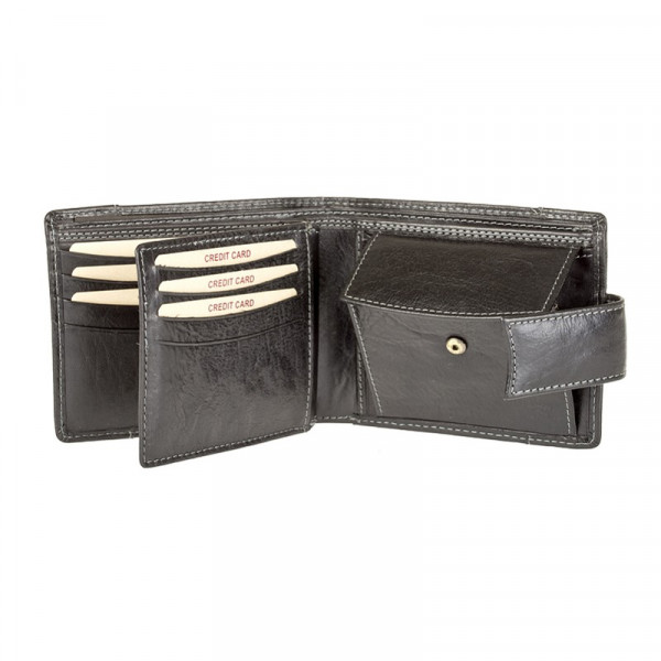 Pánská kožená peněženka Lagen Alsung - černá