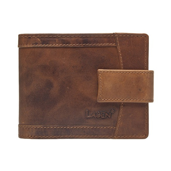 Pánská kožená peněženka Lagen Alsung - světle hnědá