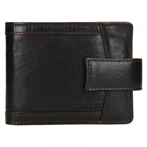 Pánská kožená peněženka Lagen Alsung - tmavě hnědá