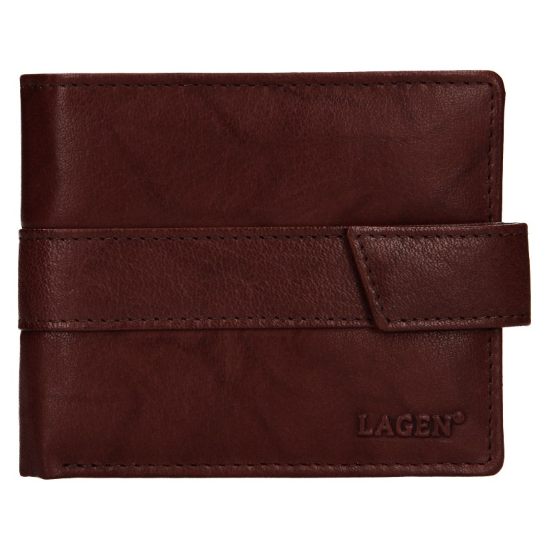 Pánská kožená peněženka Lagen Marian - hnědá