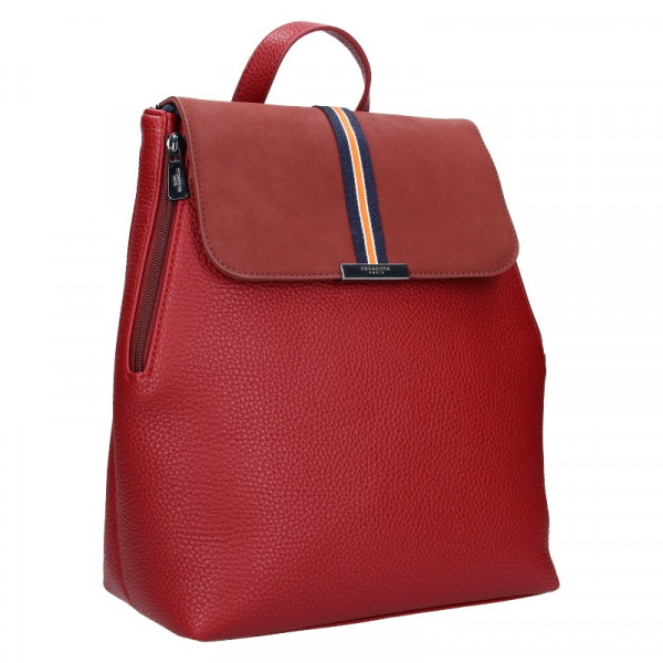 Elegantní dámský batoh Hexagona Lili - tmavě červená