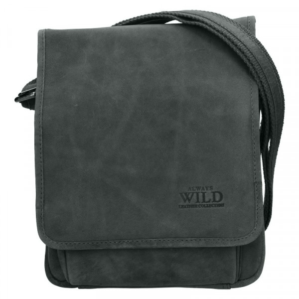 Pánská taška přes rameno Always Wild Fabio - černo-šedá