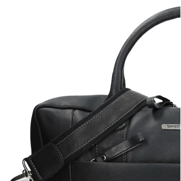 Pánská kožená taška SendiDesign Dante - černá