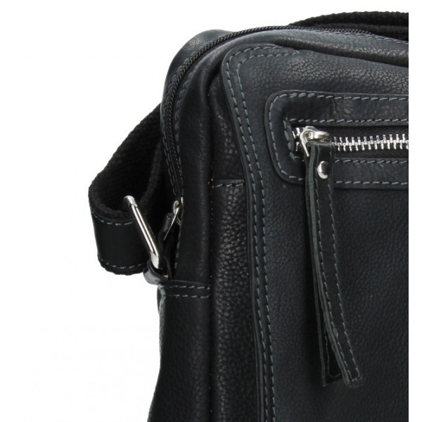 Pánská kožená taška přes rameno SendiDesign Trevor - černá