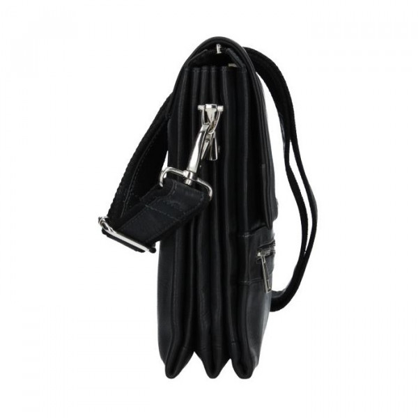 Pánská kožená taška přes rameno SendiDesign Armand - černá