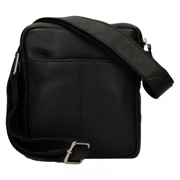 Pánská kožená taška přes rameno Lagen Vilém - černá