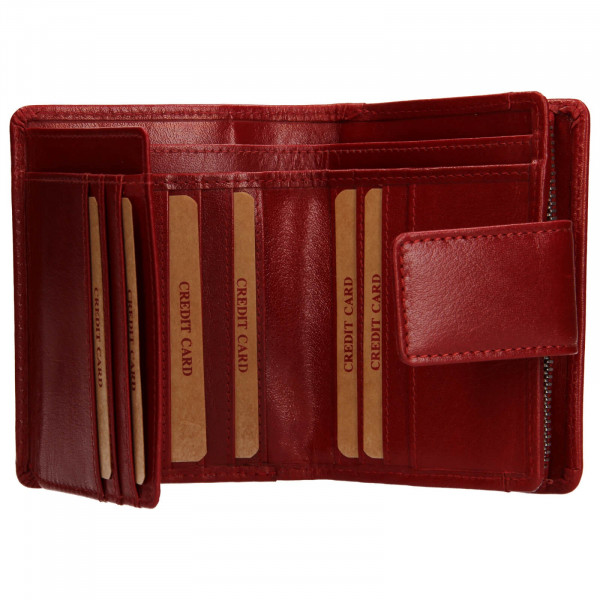 Dámská kožená peněženka Lagen Adina - červená